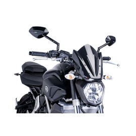 Puig 7015N Windshield for Yamaha MT-07 2014, Black, Medium