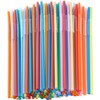 Bendy Disposable Plastic Drinking Straws 12.8" Long for 40oz Tumbler
