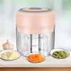 PINK - Mini Electric Food Processor and Garlic Chopper -