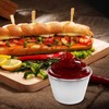RUANI Pack of 12 - Premium Brushed Stainless Steel Condiment