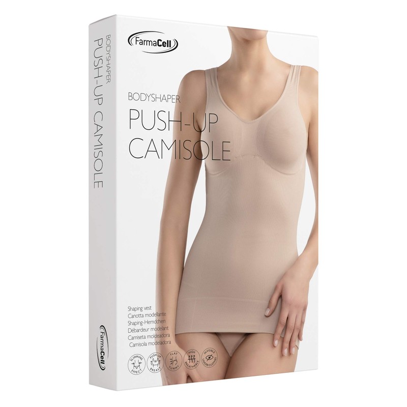 Farmercel Shape 607 Body Shaping Camisole, Body Shaper Vest, biege,
