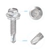 sourcing map #12 x 63/64" 410 Stainless Steel Hex Washer