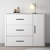 Jinyuanchao 3 Inch Hole Center Black Twig Cabinet Pulls, Alloy