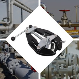 Pipe Clamp Heavy Duty Pipe Clamp 2 to 6 Inch Steel Pipe Alignment Tool Quick Acting Screws Ultra Clamp High Strength Tube Clamp for Pipe Alignment & Welding