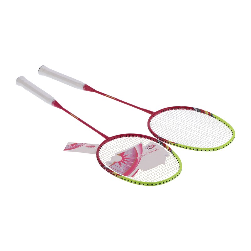 2 Player Badminton Racquets Adults Lightweight Carbon Fiber Rackets with
