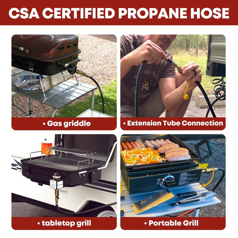 GasXpert 20 FT Quick Connect Propane Hose for RV to