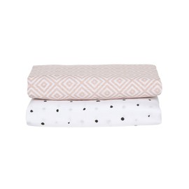 MOTHERHOOD Swaddle & Burp Blanket, Swaddling Blanket, Swaddling Blanket, Swaddling Blankets, Made of Cotton Muslin, 100 x 120 cm, 100% Pure Cotton, Oeko-Tex Standard 100, Squares Apricot