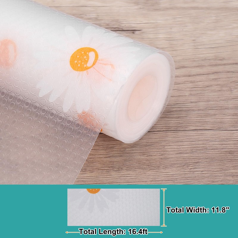 sourcing map Shelf Liner 11.8" x 16.4ft EVA Non-Slip Drawer