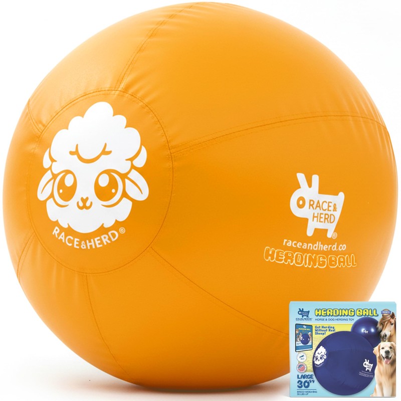 Race&Herd 30" Original XXL Herding Ball for Dogs - Herding