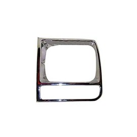 CH2512165 CH2513165 Bundle FOR 1997-2001 Jeep Cherokee Headlight Door Bezel All Chrome Set=Lh+Rh