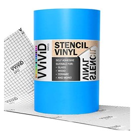 VViViD Blue Stencil Vinyl Masking Film with Anti-Bleed Technology (12" x 10')