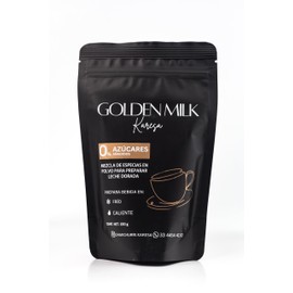 GOLDEN MILK/LECHE DORADA MEZCLA DE CURCUMA JENGIBRE Y ESPECIAS EN POLVO100% NATURALES SIN AZUCAR NI LACTEOS,150 GRAMOS DE SABOR PARA PREPARAR UNA BEBIDA LLENA DE ANTIOXIDANTES NATURALES QUE TE HARAN SENTIR MEJOR CADA DIA