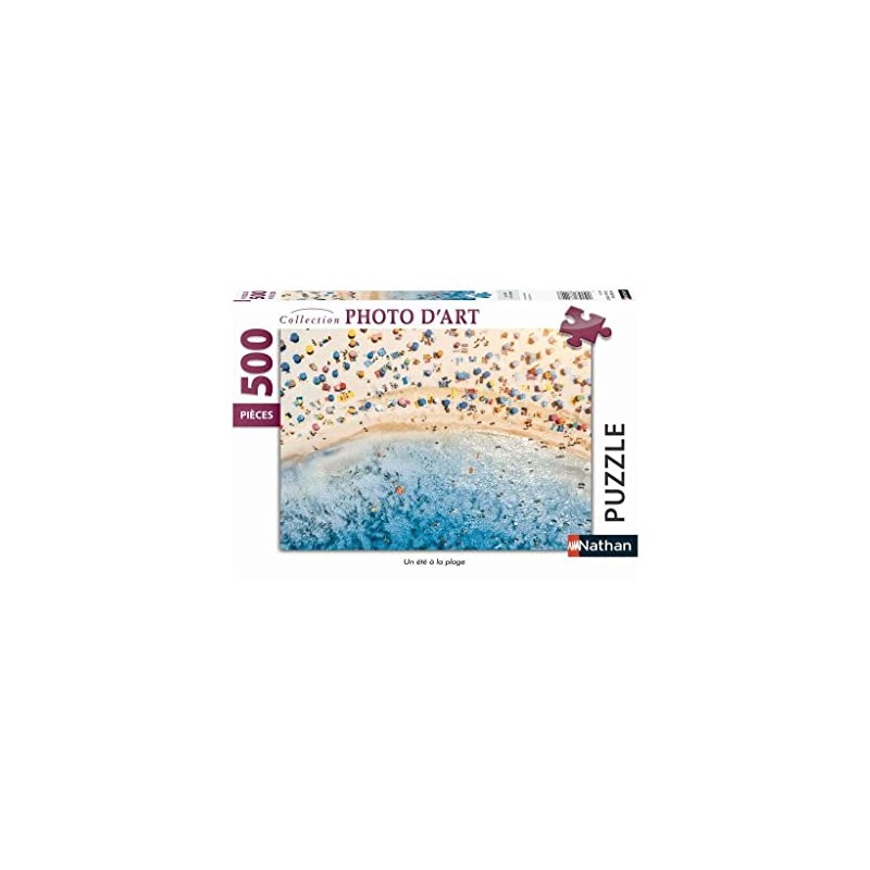 Puzzles NATHAN 4005556871384 500-Piece Summer on the Beach Puzzle for