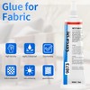 Cerca de Fabric Glue，Mighty mend Liquid Stitch Fabric Adhesive，Permanent，Clear，Strong, Waterproof