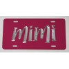 Diamond Etched Products Engraved Mimi Grandma Car Tag Diamond Etched