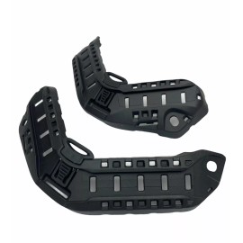 Tacticaldealer Black Add-on Retrofit Accessory ARC Rail HGU-56 Pilot Flight Helmet Long Rails