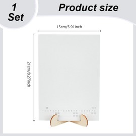 INFUNLY 13 Sheets Watercolor Calendar Set for 2024 Watercolor Monthly Calendar Watercolor PaperDesktop Watercolor Calendar Art Supplies with Bracket for Watercolor Crafts DIY Home Office Decor