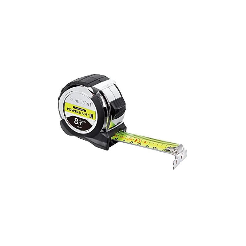 Komelon MPT87M POWERBLADE 8M Pocket Tape, Black