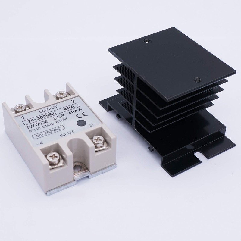 TWTADE SSR-40 AA 40A AC 80-250V to AC 24V-380V SSR