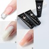 Fcozpjk Poly Extension Gel Nail Kit, Clear White Pink With
