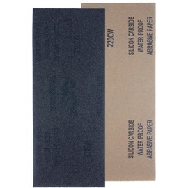 YoiYee 220 Grit Wet & Dry Sandpaper Sheets, 23 x 9.5cm, Very Fine Abrasive Sand Paper Roll for Wood, Metal, Plastic, Glass, Stone and Wall Sanding, 10 Pack