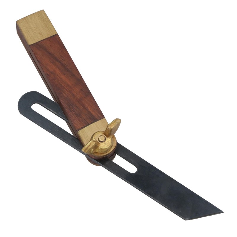 Mini Hardwood Sliding Bevel with Brass Inlay Carpentry Model Making