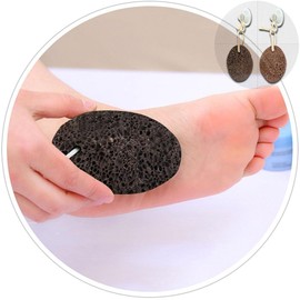 PHOGARY Natural Pumice Stone for Feet, 1 Pack Volcanic Lava Foot Stone Pedicure Tools Hard Skin Callus Remover for Feet and Hands - Natural Foot File Exfoliation to Remove Dead Skin-Black Foot Pumice