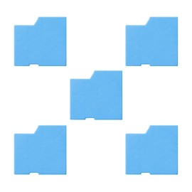 Sanwa Supply SLE-27BLOP Mounting Parts for SLE-27-BL (eSecurity, Blue, Pack of 5)