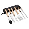 Multifunctional BBQ Grill Tool Set/Barbecue, 5 Pieces with Carry Bag,