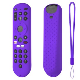 Hi Color Silicone Remote Control Cover for Xumo TV Remote Xumo Stream Box Voice Remote RC3401 Protective Case Sleeve (Purple)