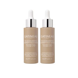 Gatineau - Tan Accelerating Lumipep Face Serum Duo Pack (30ml x 2), Enhance Natural Tanning, Lightweight, Hydrating and Smoothing with Hyaluronic Acid
