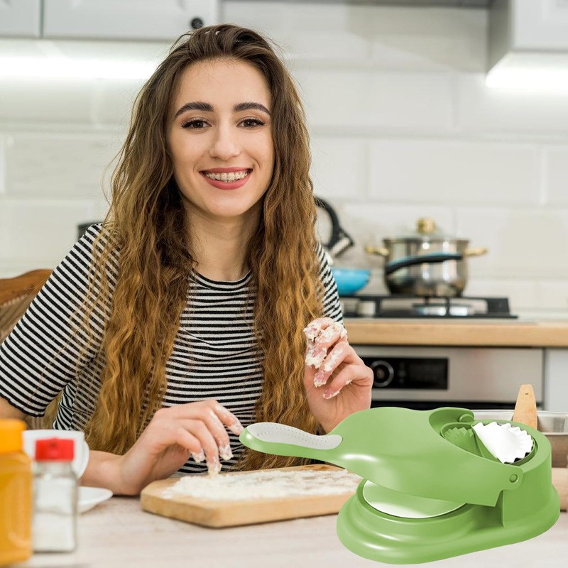 Qaestuan Dumpling Machine, Dumpling Maker, 2 in 1 Automatic Dumpling