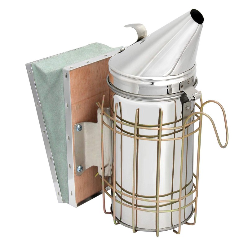 Blisstime Bee Hive Bee Smoker Stainless Steel with Heat Shield