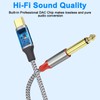 XMSJSIY USB C to 6.35mm Cable Type C to Dual