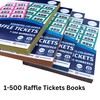 M&M PRIME 2 x Raffle tickets books 1-500 - cloakroom