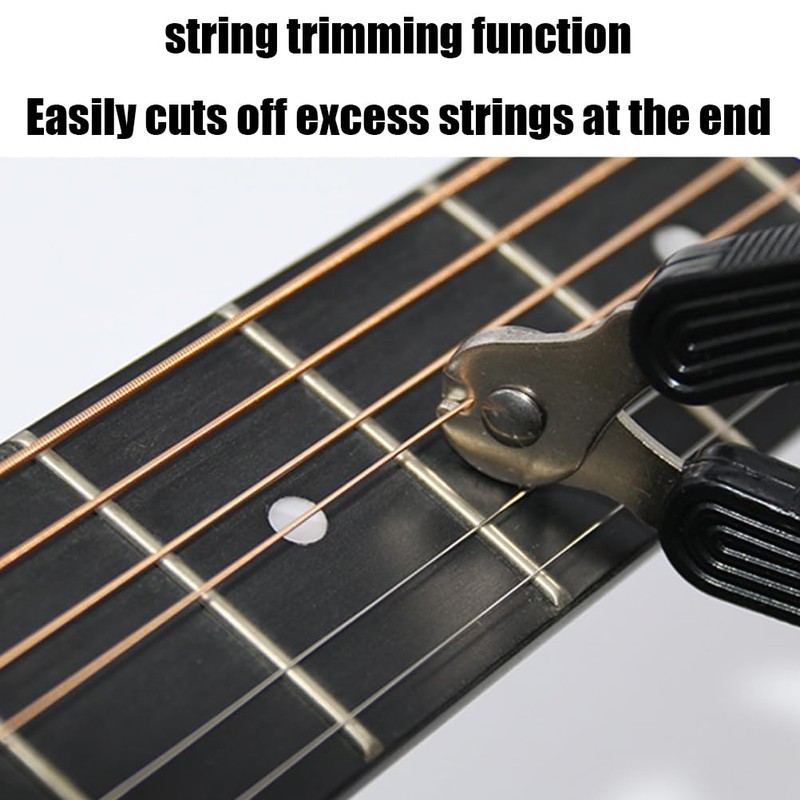 Fc'Noqgn Guitar String Spindle 3-in-1 Winder Cutting Pliers String Puller