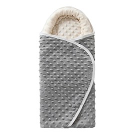 Asnewkit Swaddle Blanket for Newborns,Baby Sleeping Bag 0-3 months Baby Swaddles,Newborn Swaddle Wrap for Boy and Girl (Beige Grey)