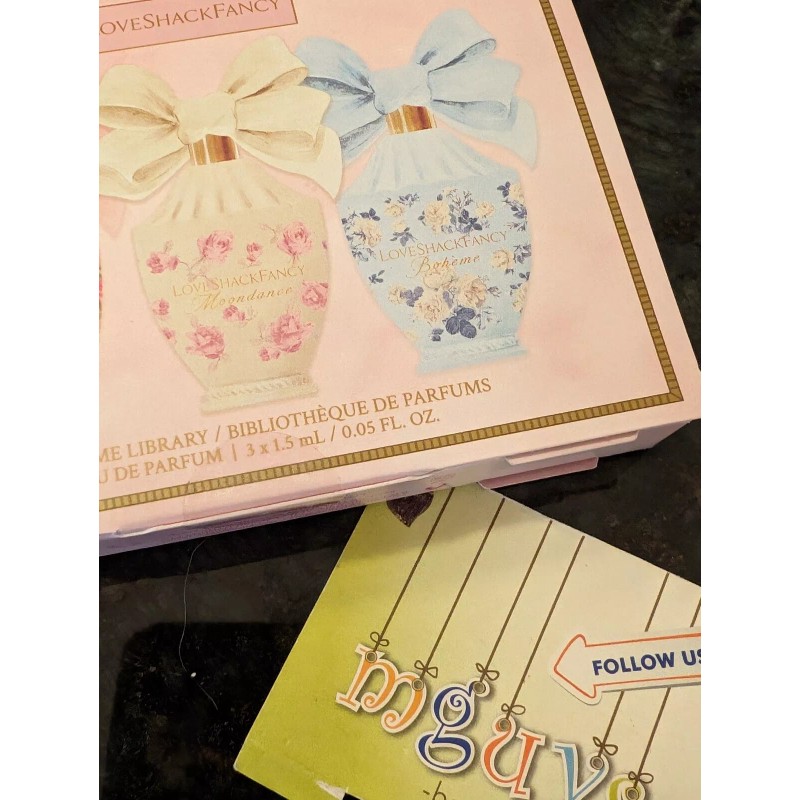 LOVESHACKFANCY Perfume Library EDP Discovery Set 3 Pcs Sample 1.5mL