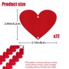 Geliking 72 Piece Red Felt Heart Garland Hanging String -