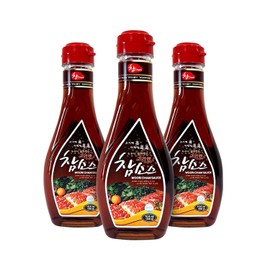 Woori Cham Sauce Pack of 3 10.6 Ounces Korean BBQ Marinade and Dipping Sauce