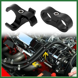 Motoforti 4pcs Black AN10 19mm Car Hose Separator Clamp Adapter with Wrench Long-lasting