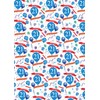 2 Sheets 21st Birthday Wrapping Paper Age 21 Birthday Blue
