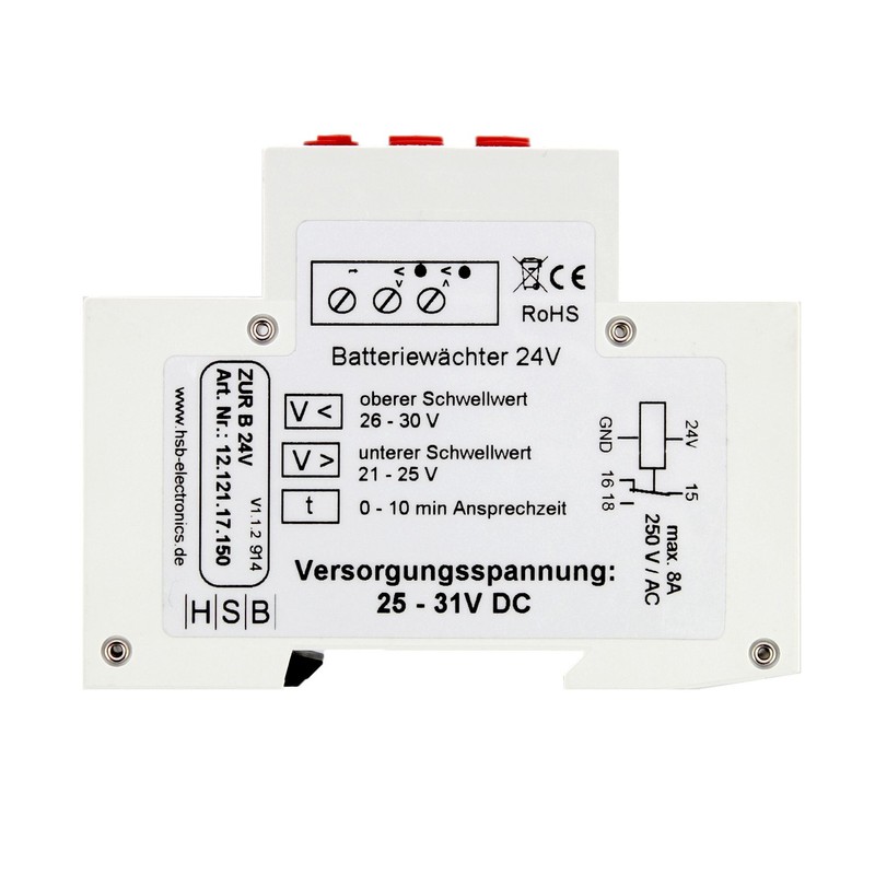 Offgridtec© Voltage Monitoring 24 V - Deep Discharge Protection Surge