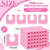 Mumufy 1000 Pcs Individual Pedicure Toe Separators Soft Foam Toe