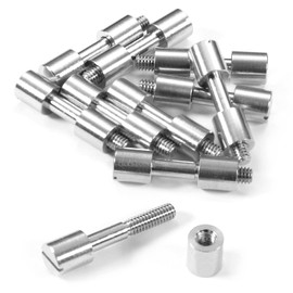 Hidden Bolt Fasteners (10 Pack) for DIY Handles & Knife Handle Repair - USA Size (0.312 x 0.162 x 1.2 Inch) - (Stainless Steel) - for Fixed Blade Knives