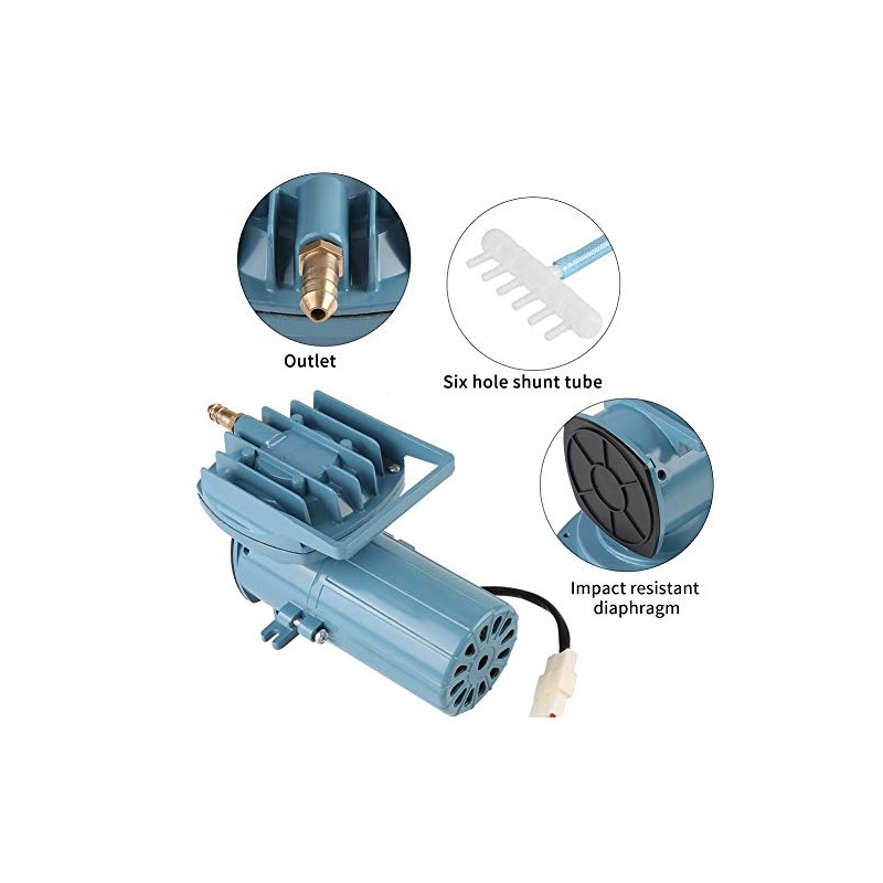 DC 12V Aquarium Air Pump 35W Aerator Pump for Fish