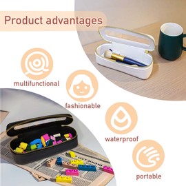 HNFYSMQL Clear Travel Makeup Pouch, Portable Brush Bag，Toiletry Cosmetics Bag, Waterproof Makeup Bag with Zipper for Women(Dark green 5168)