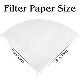 10" Fryer Oil Filter 25pcs Non Woven Cooking Oil Filter Grease Filters for Deep Fryer Maple Syrup Filter Cones White Beeswax Filters for Hotels Restaurants Cafes Food Trucks Kitchens