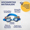 Best Sport Kids' Shark Swimming Goggles, Blue/Grey, Small