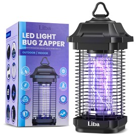 LiBa LED Bug Zapper Outdoor, Electric Mosquito Killer Insect Zapper Lantern for Home Yard Garden Patio Farm Indoor, Fly Zapper Trap with 11-Year Lifespan Bug Lamps for Precision Attraction